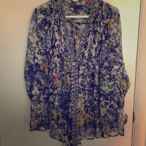 Elizabeth & James floral sheer kimono